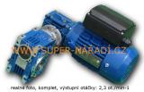 Grilovací motor 120W, komplet 220V, šnekový převod 2,3 ot.