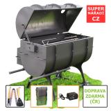 AKCE GRIL na sele G55, rošt, motor, gril. náčiní, doprava