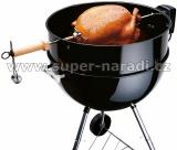 Otáčecí špíz pro BBQ 57 cm, rožeň s motorkem 230V pro grily WEBER