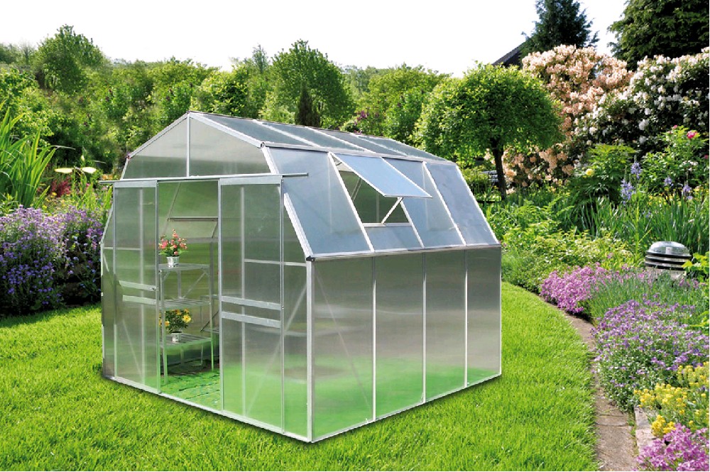 Skleník Vega KOMFORT TITAN 8000 STRONG, 281x281x250cm, Alu-polykarbonát 6mm 27X30054