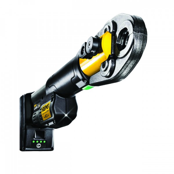 REMS Mini-Press S 22 V ACC lis na trubky + 3 čelisti, ocelový kufr 578X08