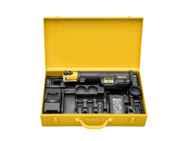 REMS Mini-Press S 22V ACC kufr L-Boxx lis na trubky + 3 čelisti 578X10