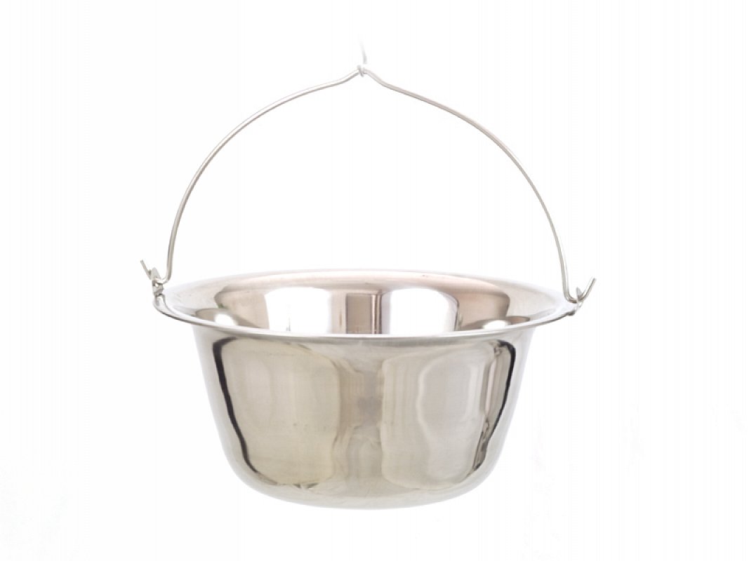 Nerezový kotlík 15 litrů 1,2 mm LUX na guláš Inox, antikor MGB s nýty