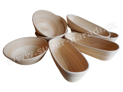 Pekařská ošatka na kynutí chleba 0,35 Kg, oválná, 21x10 cm, Pedig 70488