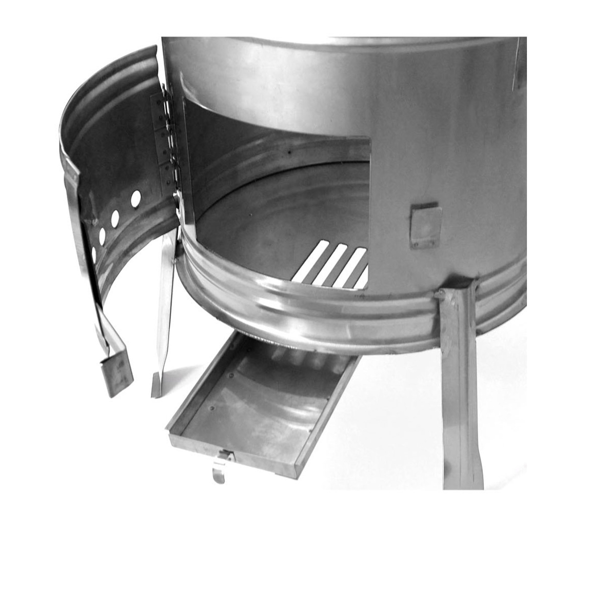 PLD Kotlina 39 cm pro kotlíky 16-20l, Inox KZBINOX s komínkem, nerezová