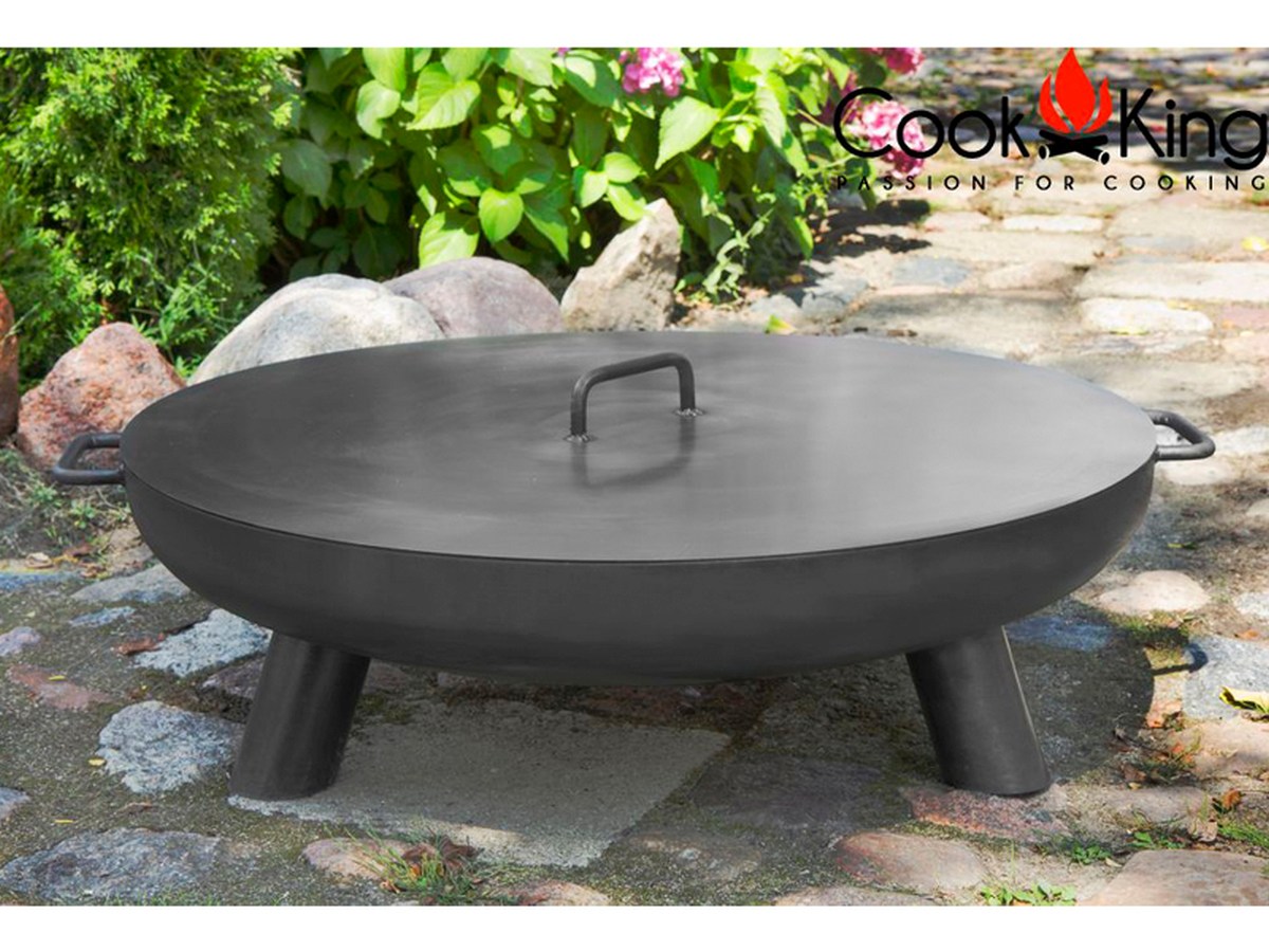 Cook King Zahradní ohniště Bali 80 cm, černá ocel, 111232