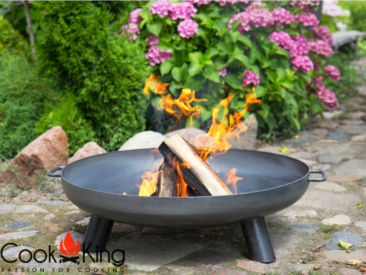 Cook King Zahradní ohniště Bali 100 cm, černá ocel, 111242