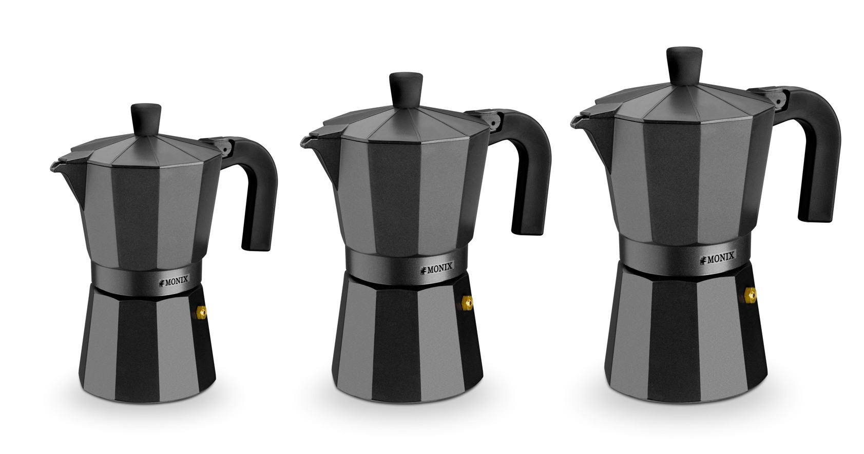 Moka konvice Vitro Noir - 9 šálků Monix BRM640009