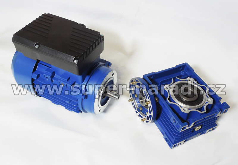 Set 180W / 230V, 280 ot, elektromotor se šnekovou převodovkou MR030, i=5 EPM