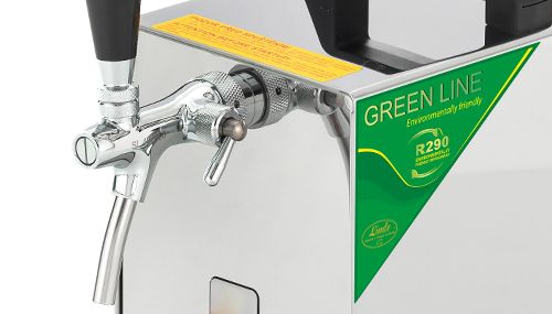 Set Výčep Pygmy 25 plochý narážeč, autoventil Lindr SET01631 Green line bez kompresoru