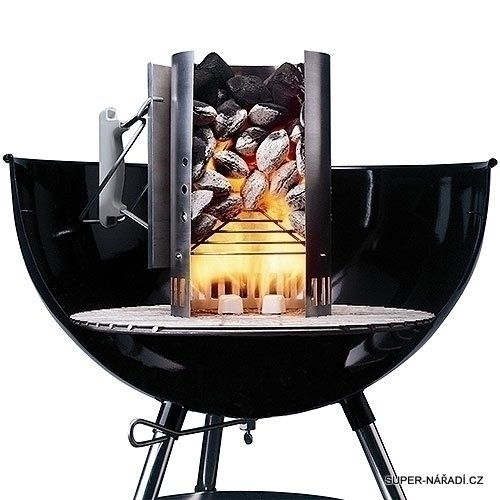 Weber Zapalovací set Rapid Fire, komín, 2kg nových briket, podpalovač, 17631