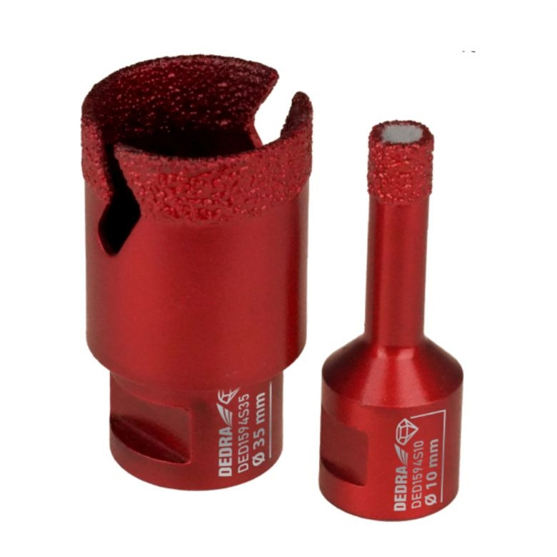 Dedra RED Diamantová korunka 20 mm VB M14 DED1594S20, Vacuum Brazed, Extra Speed červená