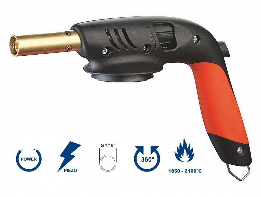 Letlampa Valvo Piezo 820AKIT, hořák s kartuší 7/16" Kemper, 217444