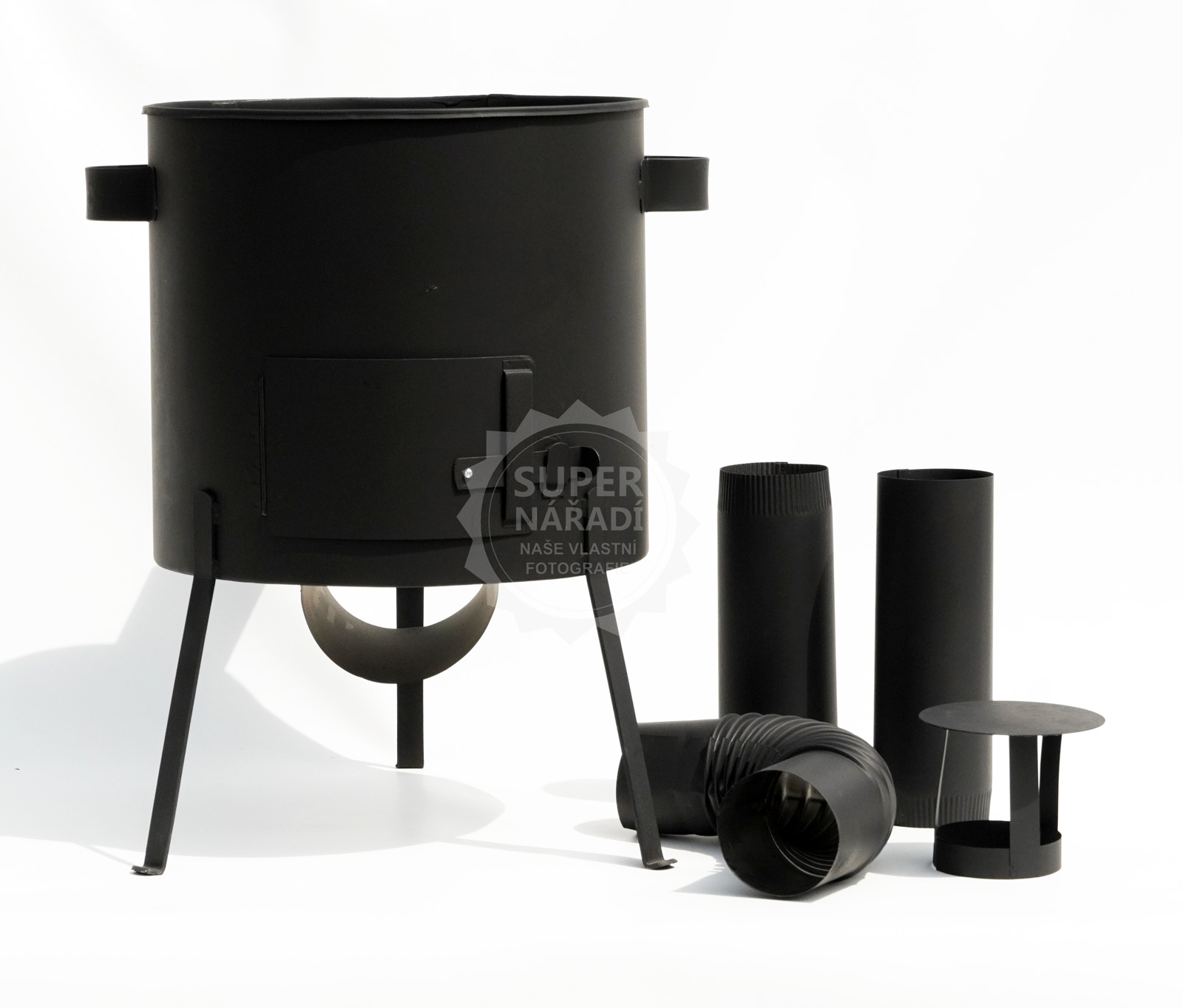 PLD Kotlina Ø 45 cm Termo KTM1 zesílené nohy 4mm, komínek, D popelník, pro kotlíky 25-30l