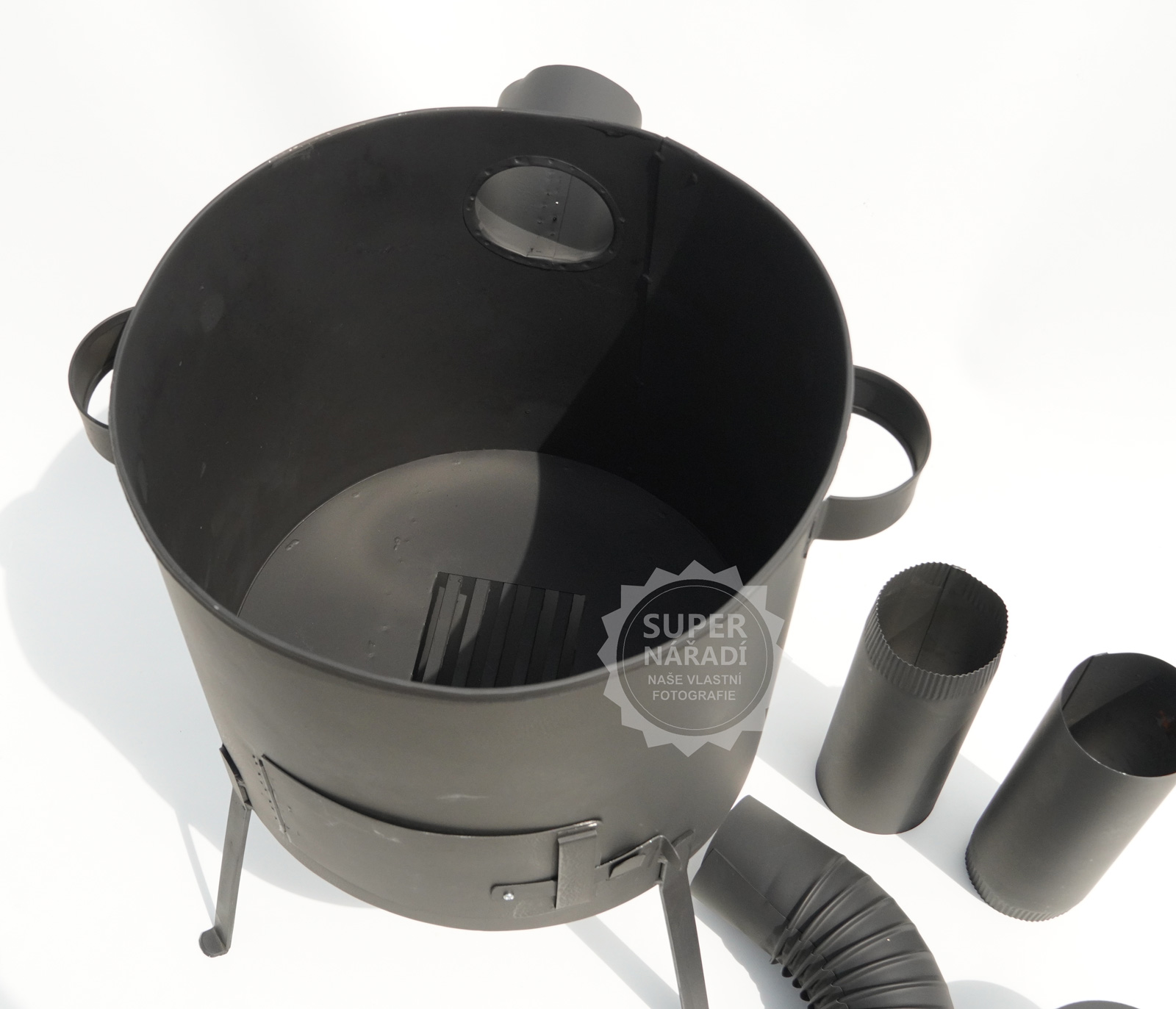 PLD Kotlina Ø 45 cm Termo KTM1 zesílené nohy 4mm, komínek, D popelník, pro kotlíky 25-30l