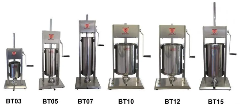 Plnička klobás, jitrnic BT05, 5 litrů, vertikální, Inox Beeketal