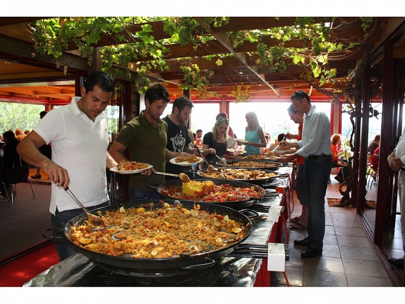 Paella SN Set PB hořák 70cm P1770, 3-kruhový + 90cm smaltovaná pánev, 4 madla