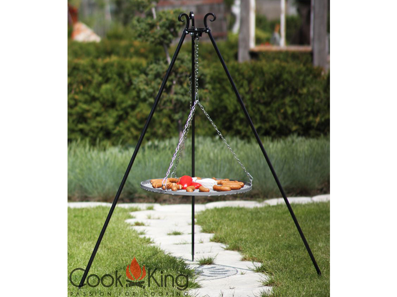 Cook King Trojnožka s grilovacím roštem 60 cm, výška 180 cm, 111221
