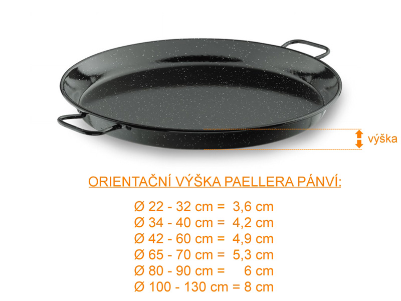 Paella gastro pánev 65 cm VACA ocelová, leštěná, Vaello Campos P0165