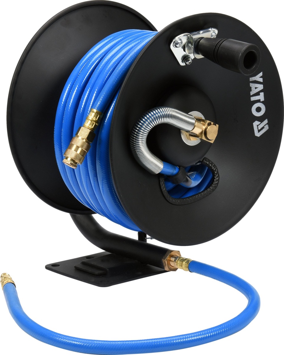 Yato Naviják se vzduchovou hadicí PVC 10mm, 15m, YT-24240
