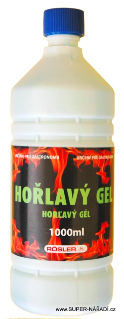 Hořlavý gel 1l, zapalovací - fondue