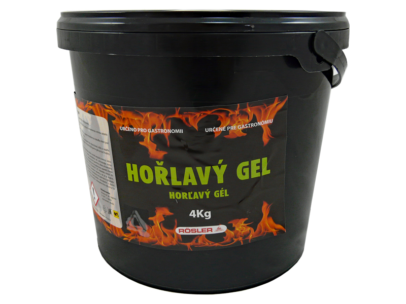 Hořlavá gelová pasta 4 kg, hořlavý gel GASTRO, Lucifer 40303