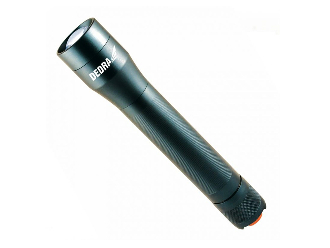 DEDRA Svítilna, baterka CREE XML T6 LED 600 lm, 3xC, IP54 alukryt 20,5cm L1105