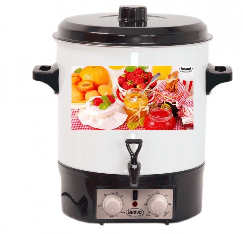 Zavařovací Hrnec B-4500, 27l, smaltovaný s kohoutem 1800W Bravo, 10500000