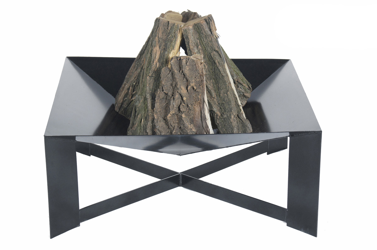FCOOK Zahradní ohniště 70x70cm Pan34 Pyramid Cross, lakované E00269