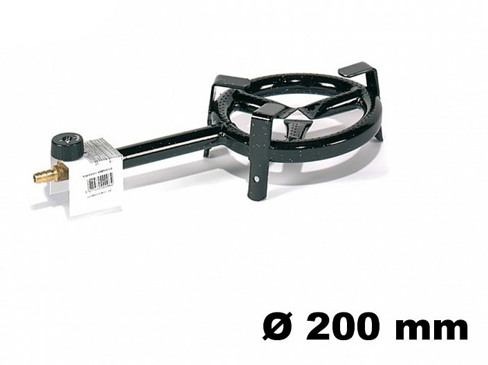 Paella gastro PB hořák 20cm, 5 kW, 1-kruhový, Vaello Campos P1320, vařič