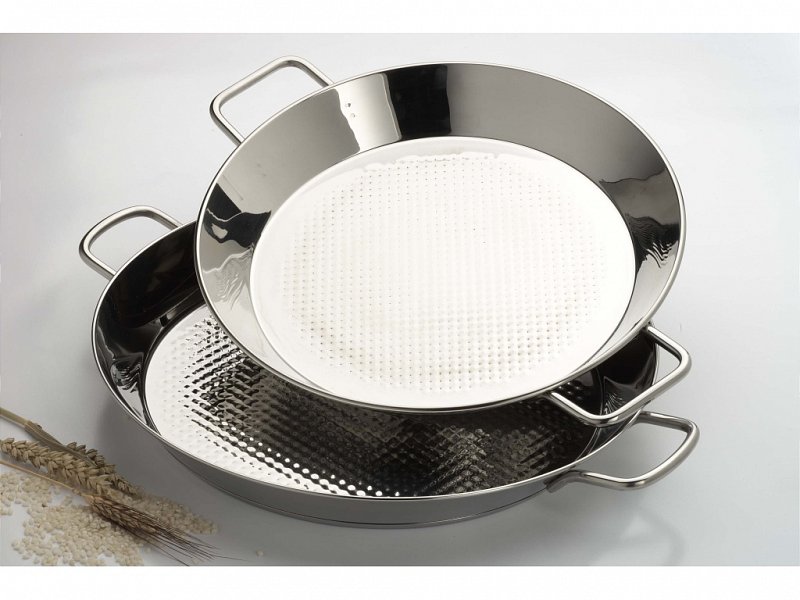 Paella gastro pánev Inox 18/10, 42 cm - nerezová, Vaello Campos P0342