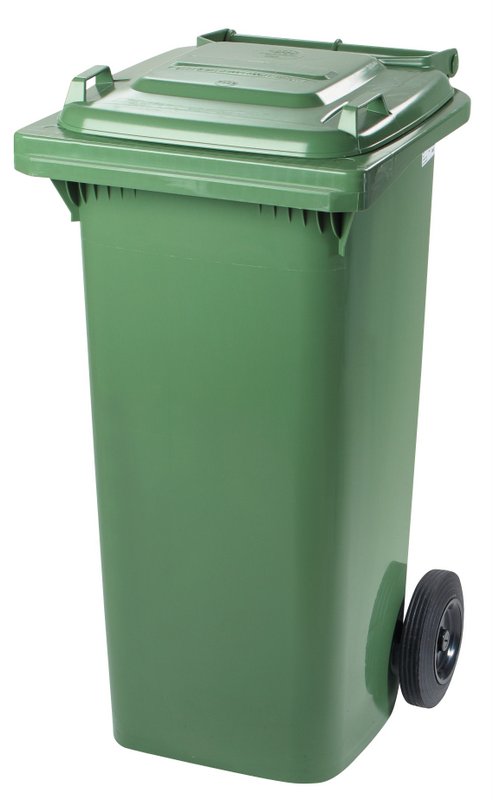 Plastová popelnice 120 l zelená, Meva