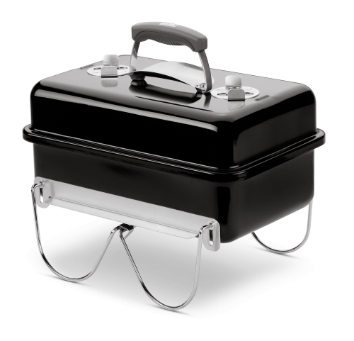 Weber Gril Go Anywhere na dřevěné uhlí, černý, 1131004