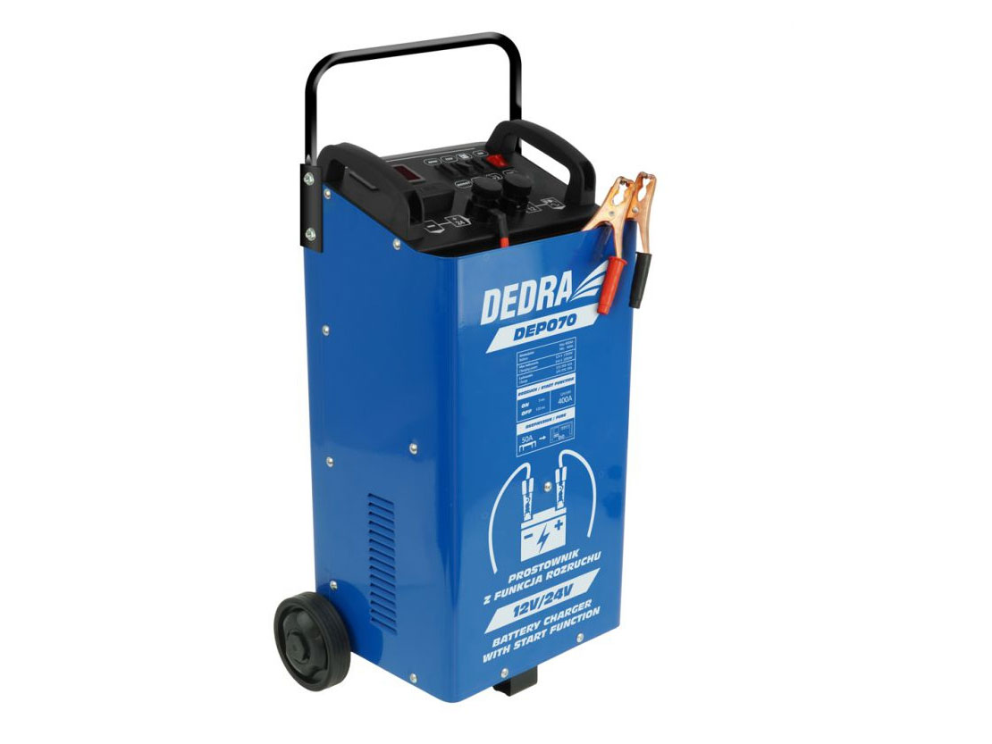 Dedra Nabíječka auto baterií 12V/24V, 40-400Ah + START, BOOST DEP070
