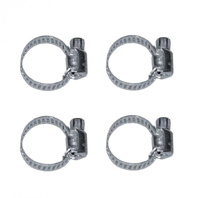 Pansam Hadicové spony 4ks, 11-19mm, nerezové A535409 Dedra