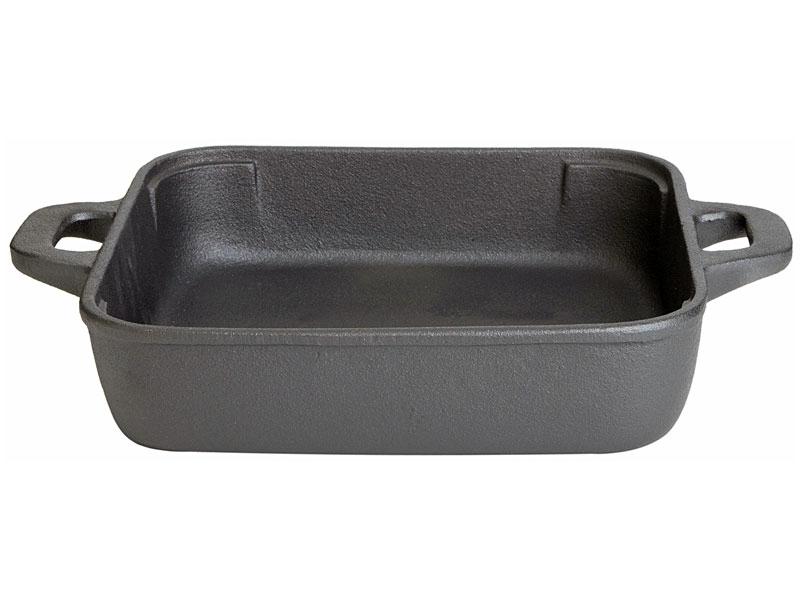ALLGRILL Litinová pánev 25 x 25 x 6 cm, čtvercová s madly PWI 4538