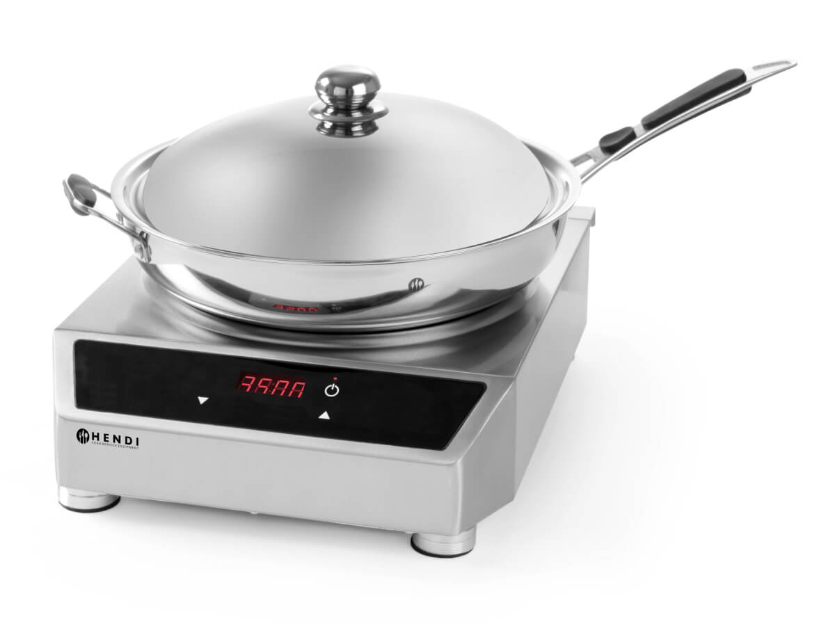 Indukční vařič WOK s pánví 3,5 kW Hendi 3500