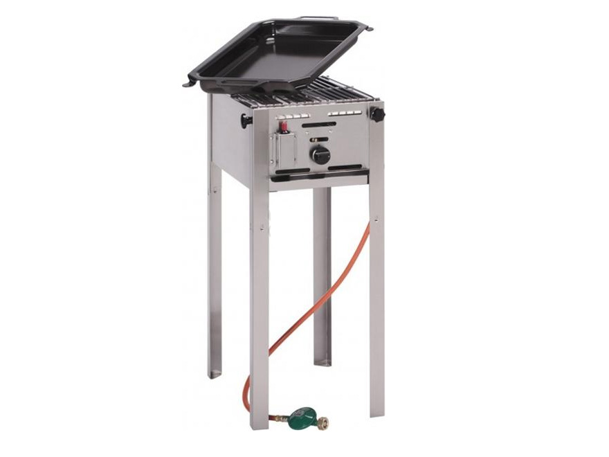 Plynový gril-Master Mini 5,8 kW DUO rošt + pánev, nohy Hendi 154700