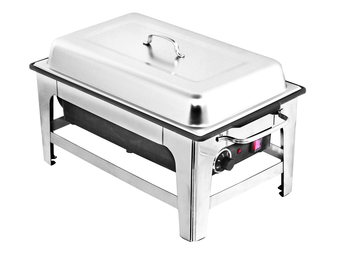 Chafing elektrický GN1/1-65mm, 9l s víkem a rámem, 230V, ZC806BM-P-65