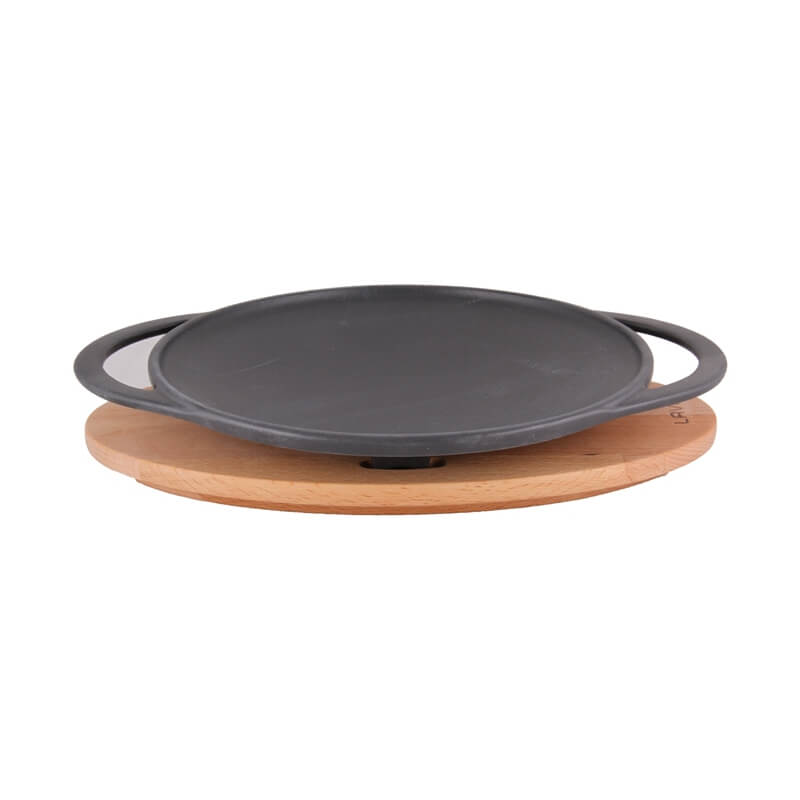 Litinová WOK pánev 28 cm s podstavcem Lava Metal LVECOSK28T7K4