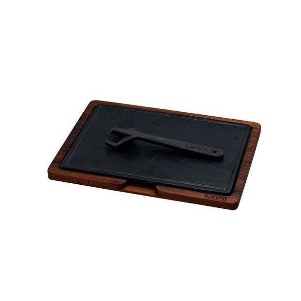 Litinový talíř 20x30 cm s podstavcem Lava Metal LVHRCHP2030AS255