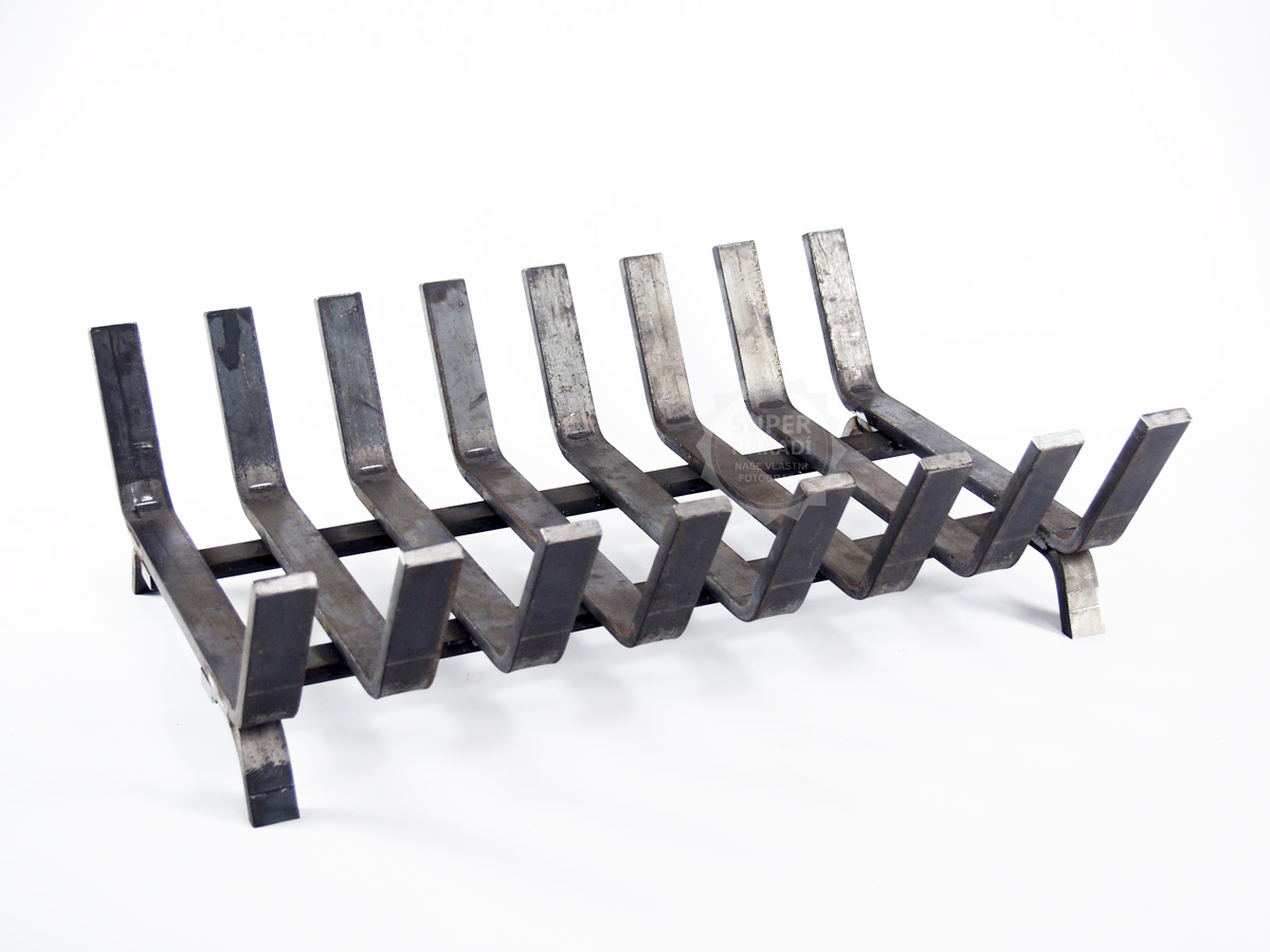 GFire Krbové topeniště, rošt 53x40x16cm, Gladius V8 19003-KR na větší kusy dřeva