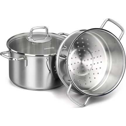Perla kuskus - napařovací hrnec 24 cm 6,9 l nerez Korkmaz A1522