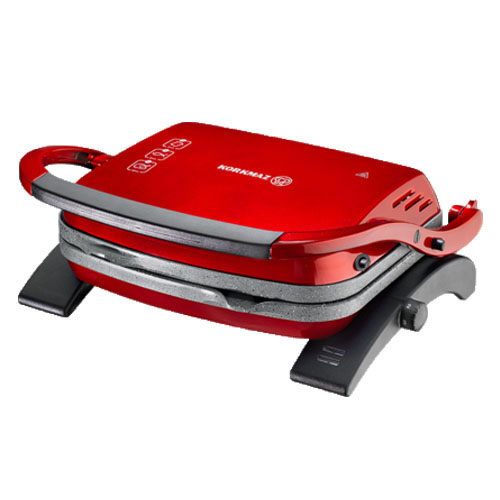 Kontaktní gril 1800W vroubkovaný červený Tostkolik Korkmaz A329-16