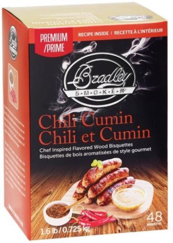 Chilli Cumin Premium udící briketky 48 kusů, Bradley Smoker BTCC48