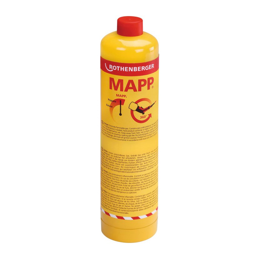 Plynová kartuše MAPP EU 7/16" 360° 750ml, 380g Rothenberger 35521-C