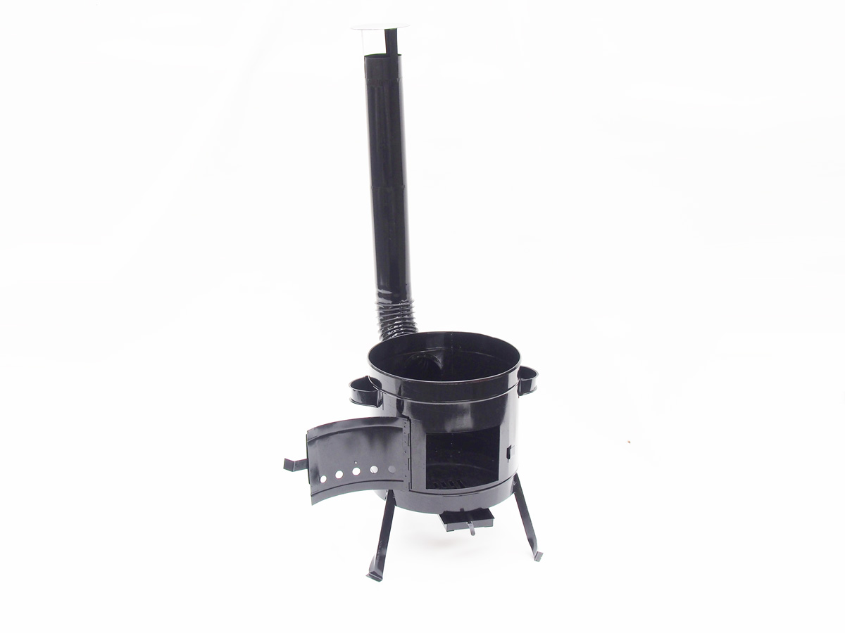 PLD Kotlina 45 cm pro kotlíky 30l, černá KZBC1 topeniště s komínkem