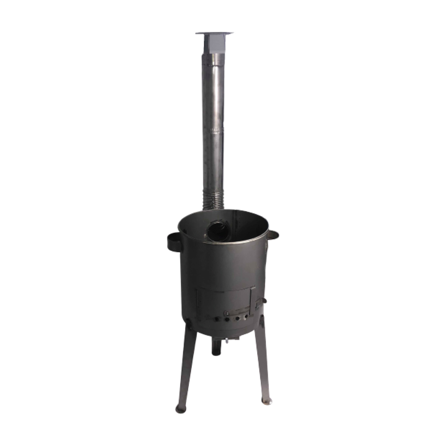 PLD Kotlina 45 cm pro kotlíky 30l, KZBCDN komínek, dlouhé nohy, černá