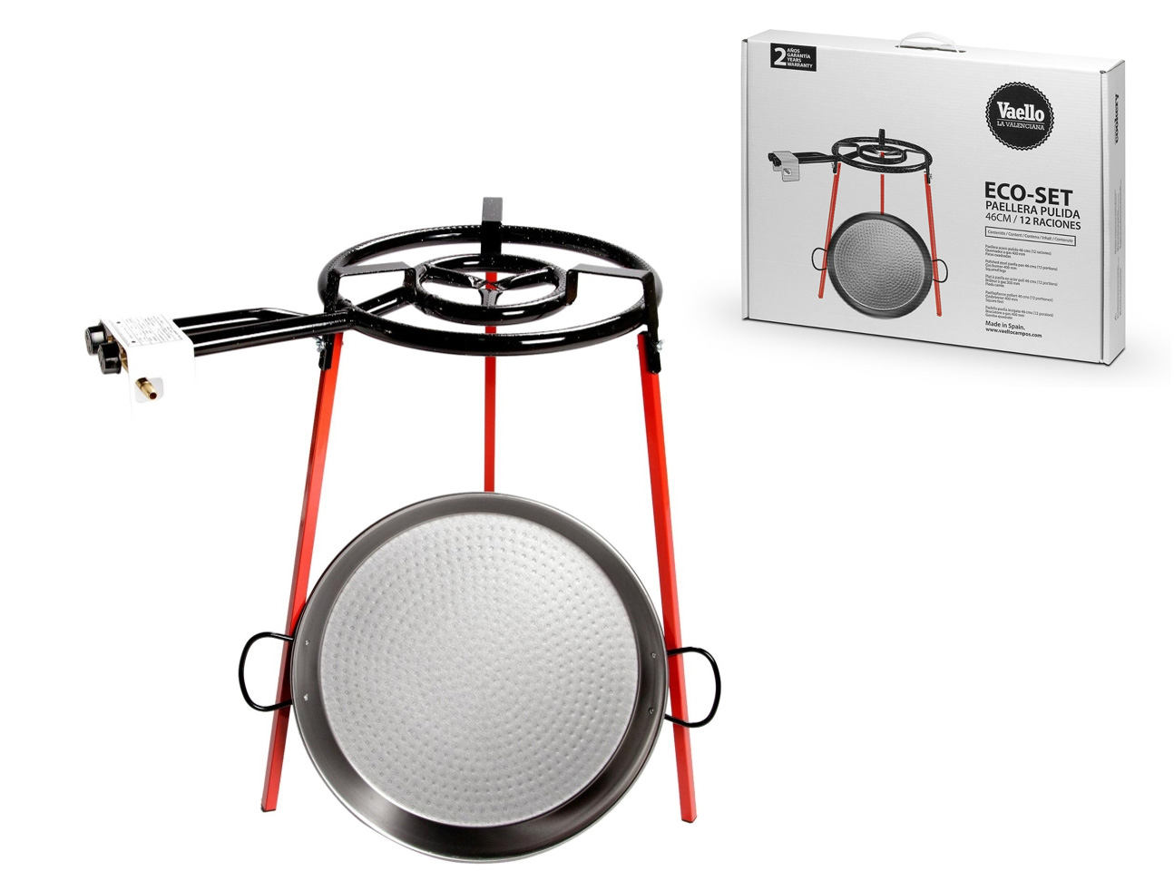 Paella VACA EcoSet 46 cm + 40 cm hořák, nožky P6140 Vaello Campos Original