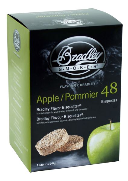 Jabloňové udící briketky 48 kusů, Bradley Smoker BTAP48